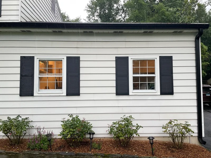 Single pane double hung windows with storms